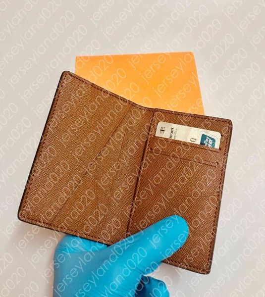 

compact pocket organizer m60502 men039s designer fashion short luxury multiple wallet key coin card holder damier graphite canv8548763, Brown;gray