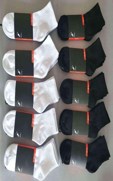 

men sock cotton classic ankle letter breathable black and white mixing football basketball sports sock3519334, White;pink