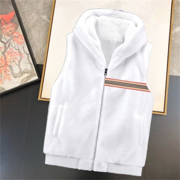 

fashion men's vest plush cotton vest design men's and women's sleeveless down jacket autumn/winter casual coat couple vest wa, Black;white