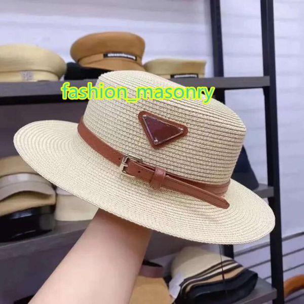 

designer hats for women men designer straw hat flat hat men's and women's same triangle sun visor, Blue;gray