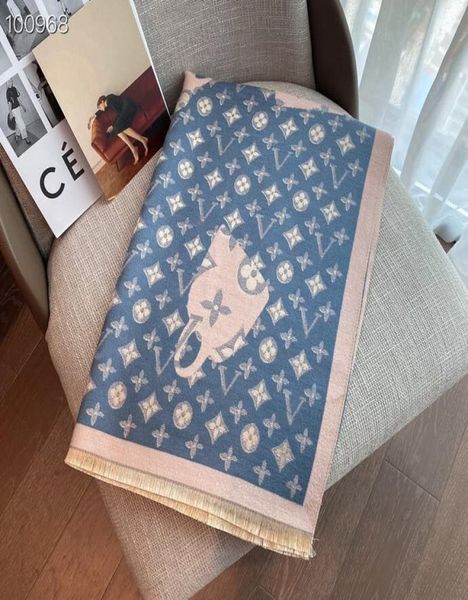 

designer cashmere highend soft thick classic printing men and women039s fashion scarf 18065cm9523820, Blue;gray