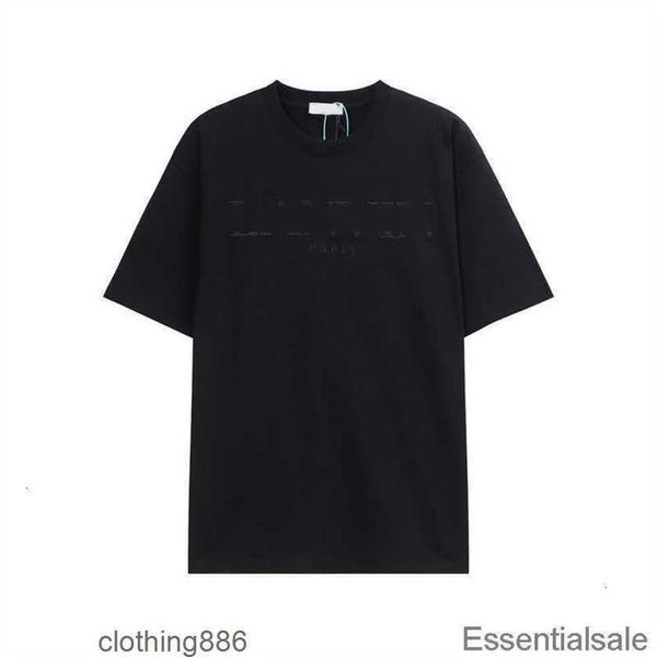 

t-shirts lanvins 2023 spring summer mens women fashion letter printed short sleeve t shirts crewneck tees usa uk high street sweatshirt 3x0h, White;black