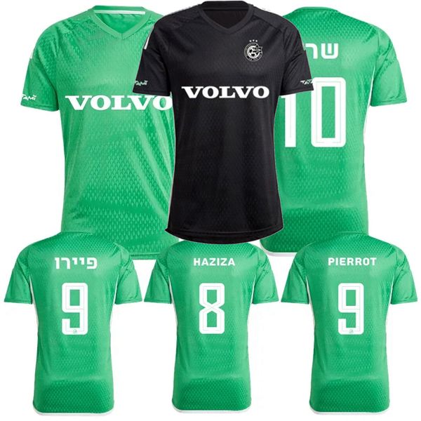 

2023 2024 israel maccabi haifa soccer jerseys 23 24 pierrot chery seck saba sundgren cornud haziza khalaili atzili football men and kids shi, Black;yellow