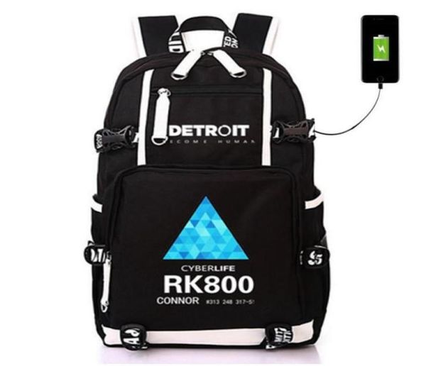 

backpack detroit become human bag rucksack printing schoolbag for school boy girls student travel9749271