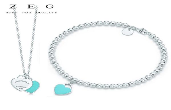 

zeg original round bead blue s has logo women jewelry mail5469253, Golden;silver