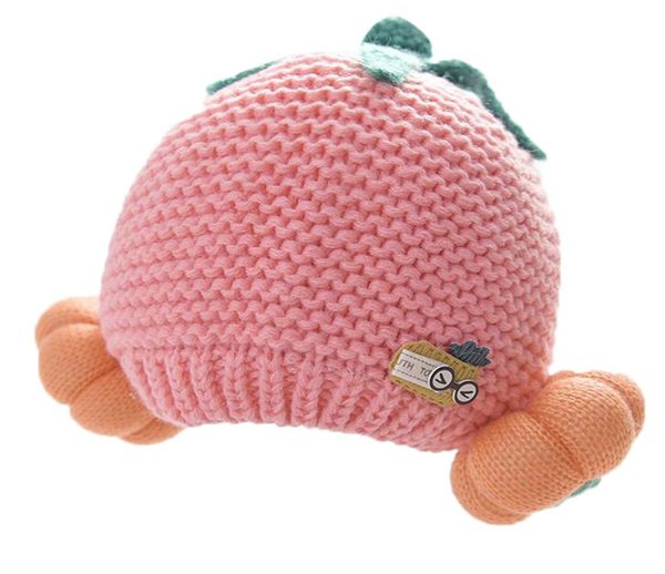 

2020 autumn and winter children baby warm hat boys and girls wool knitted hat tide pumpkin hat 5 months3 years old ear caps3243265, Blue;gray