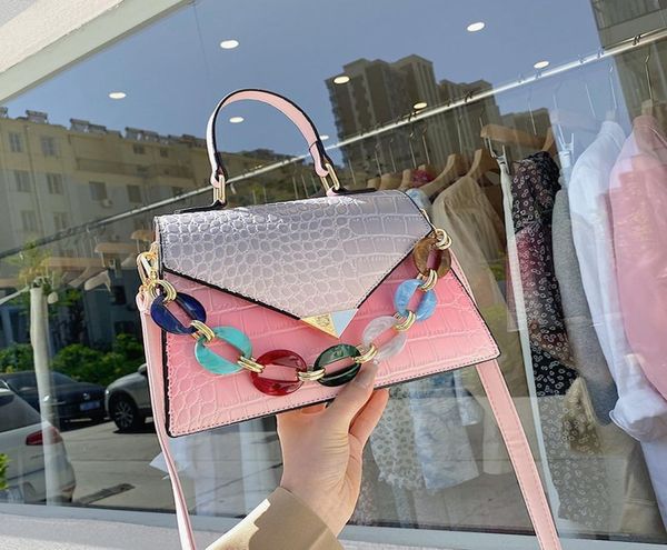 

crossborder handbags small new european and american retro 2021 bag snake shoulder fashion print chain single popular square uiux2998860