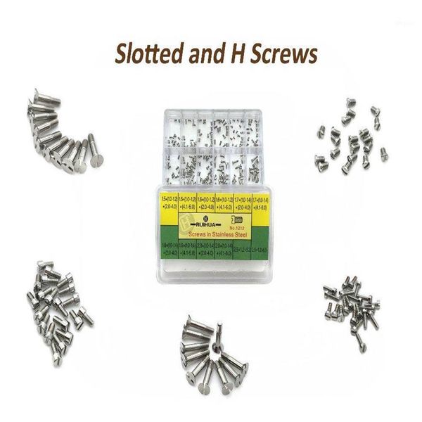 

slotted screws and h screws - stainless steel assorted for watch and watch repairs 12 sizes repair tool kit1263r
