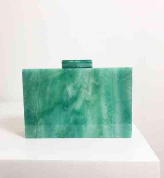 

chic green acrylic dinner bag foreign trade fashion single shoulder diagonal arm bag small square bag j22061378452268227338