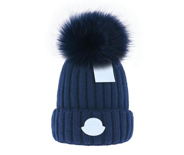 

adults thick warm winter hat for women soft stretch cable knitted pom poms beanies hats womens skullies girl ski cap beanie caps3775677, Blue;gray