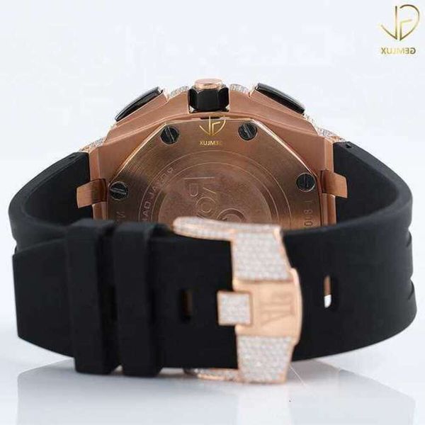 

ypup d vvs studded moissanite diamond bussdown pass tter handmade brand luminous men wear profsional wrist watch for exporter0m4s, Slivery;brown