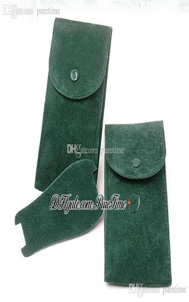 

new v3 perpetual green watch jewelry flannel travel bag collection bag 70mm x 130mm for 126234 116500 116610 126600 watches pureti7382566, Black;blue