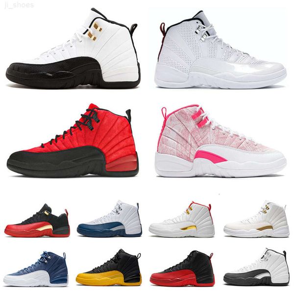 

jumpman 12 mens womens basketball shoes 12s ice cream stone blue flu game concord university gold bulls xii men women sports sneakers traine