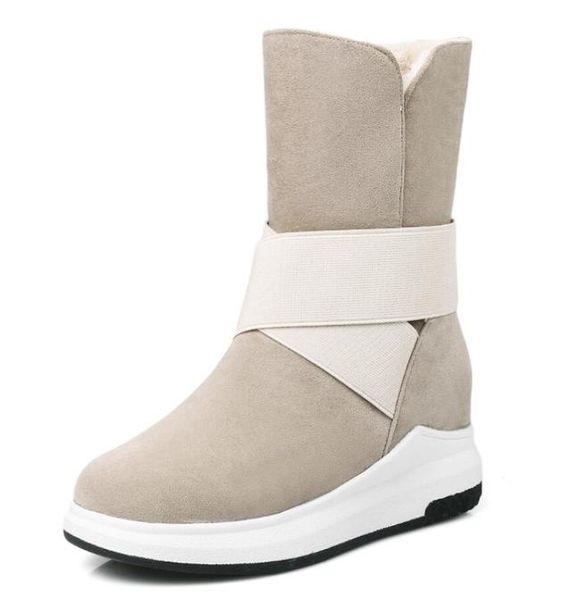 

women winter shoes women039s midcalf boots the new beige gray black fashion casual fashion flat warm woman snow boots n2878122802