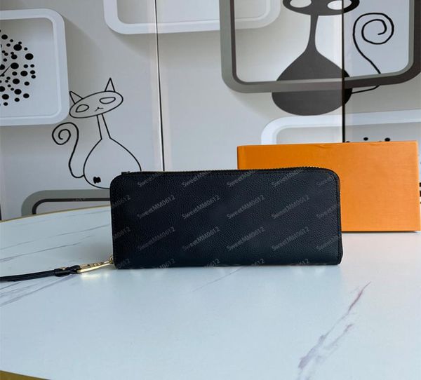 

new long wallet multicolor coin purse card holder original classic zipper pocke clutch embossed bag8685738, Red;black