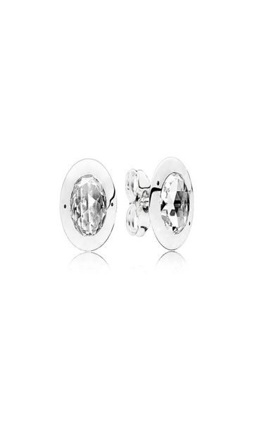 

classical design big cz diamond stud earring original box for 925 sterling silver women mens earrings retail sets5455954, Golden;silver