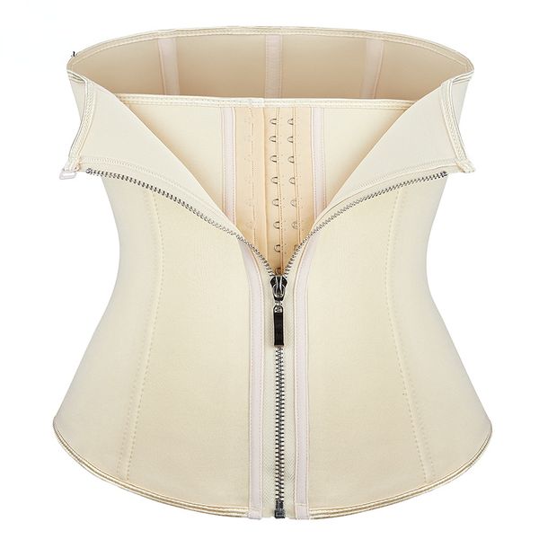 

womens shapers nude black waist trainer corset neoprene women protection bustier korset plus size korsett zipper hooks eyes gorset 230905, Black;white