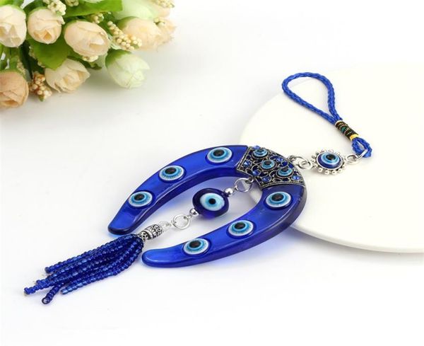 

new fashion wall horseshoe charm car keychain pendant jewelry evil eye 1251 q26899453, Silver