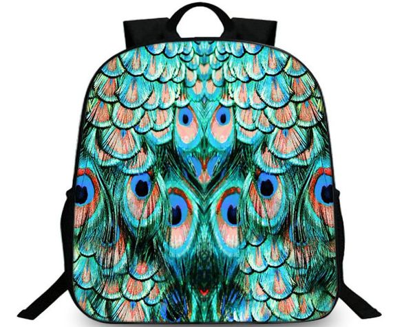 

peacock feathers backpack color bird daypack nice peafowl schoolbag casual rucksack sport school bag outdoor day pack1055625