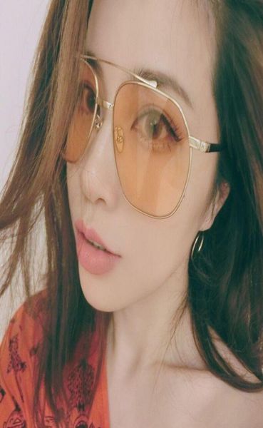 

sunglasses super star fashion women metal earring men vintage blue oversized glasses frame lunette 1148rsunglasses3003563, White;black