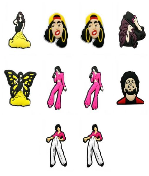 

moq=2lots singer shoe charms wholesale jibitz for shoes soft rubber pvc charm accessories plastic ornaments6343374, White;pink