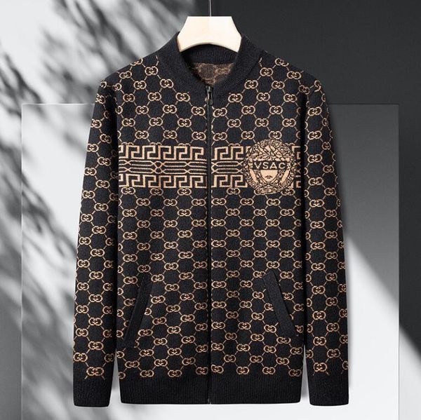 

men's sweaters knit sweater long sleeve mens fashion designer letters printing autumn winter clothes slim fit pullovers men street wear, White;black