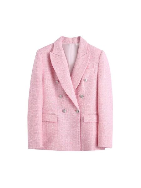 

womens suits blazers blends kumsvag summer women casual blazers coats slim veins double breasted solid female elegant ol street blazer outer, White;black