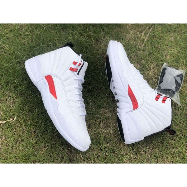 

retro authentic 12 twist jumpman 12s man basketball shoes woman ct8013-106 white university red royalty utility dark concord