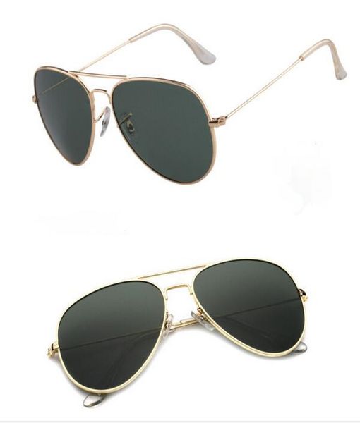 

men039s women039s sunglasses uv400 metal frame glass lens man woman fashion sun glasses pilot sunglasses6716619, White;black