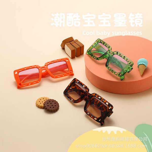 

new trendy and cool box children's sunglasses for men women uv protection sun fashionable baby, White;black