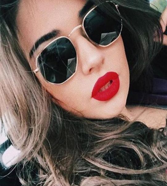 

classic brand small square sunglasses women rays sun glasses luxury logo hexagonal shades retro female oculo uv4009898201, White;black