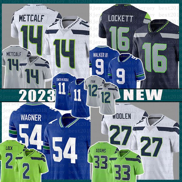 

tyler lockett dk metcalf football jersey men kenneth walker iii seattles seahawks bobby wagner drew lock tariq woolen jamal adams jaxon smit, Black;red