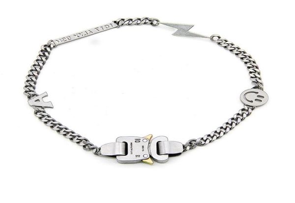 

19ss alyx necklace bracelet metal chain men women hip hop outdoor alyx street accessories necklace9440226, Silver
