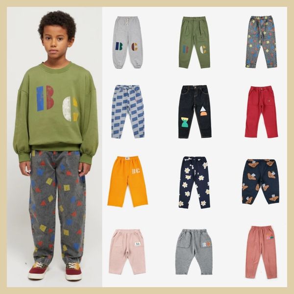 

trousers kids multicolor b c jogging pants 23 autumn and winter bc printed fleece boys girls full casual 230906, Blue