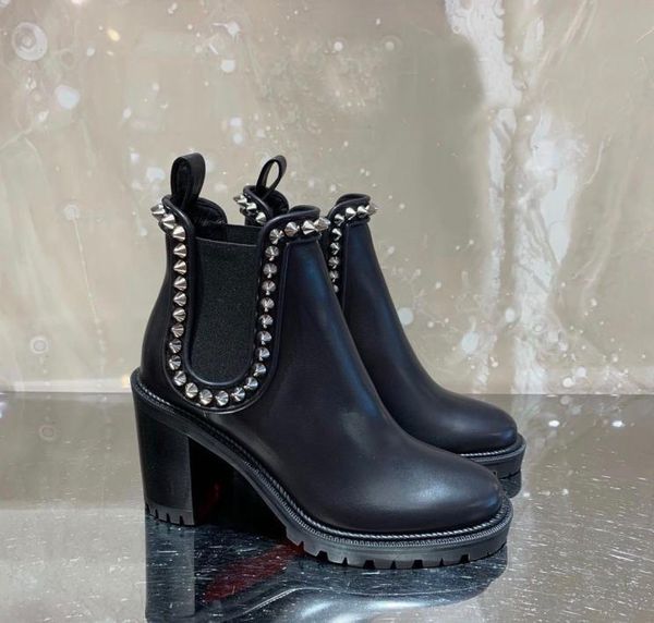 

famous lug sole capahutta boots women ankle boots black genuine leather ladies high heels fashion winter boots party dress4168787