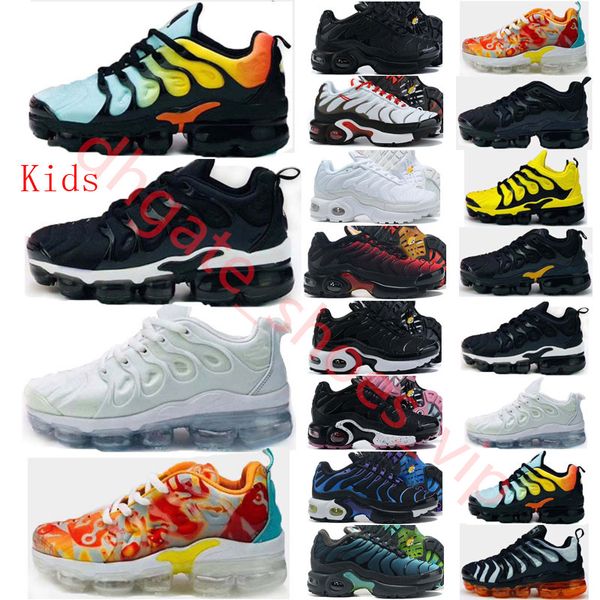 

with box tn kids shoes black metallic gold obsidian white multi light blue volt platinum tint midnight navy mean green yellow speed red outd