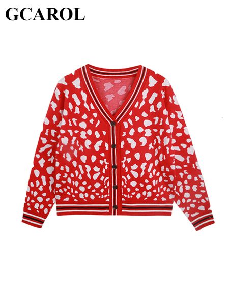 

womens sweaters gcarol autumn winter women v neck leopard cardigan elegant fashion vintage lazy sweater gorgeous office lady warm knit pullo, White;black