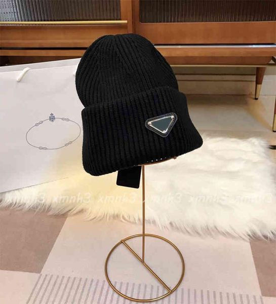 

designer fashion knitted hat designers beanie cap mens fitted hats cashmere letters casual skull caps outdoor luxury high q1834328, Blue;gray