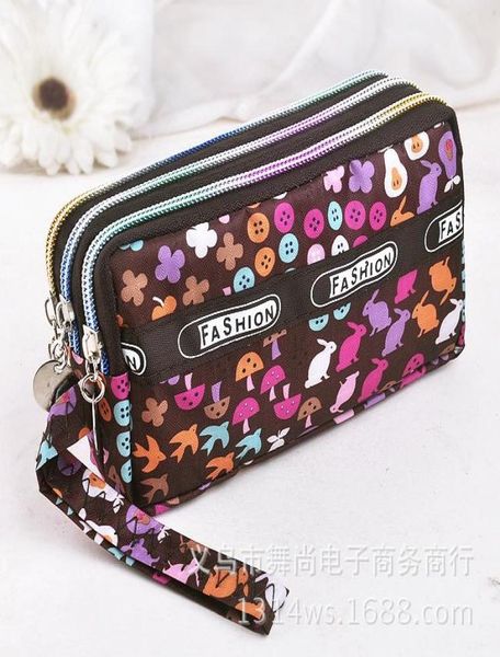 

wallets high capacity fashion women long polyester cloth zipper wallet female double clutch coin purse ladies wristlet8169559, Red;black