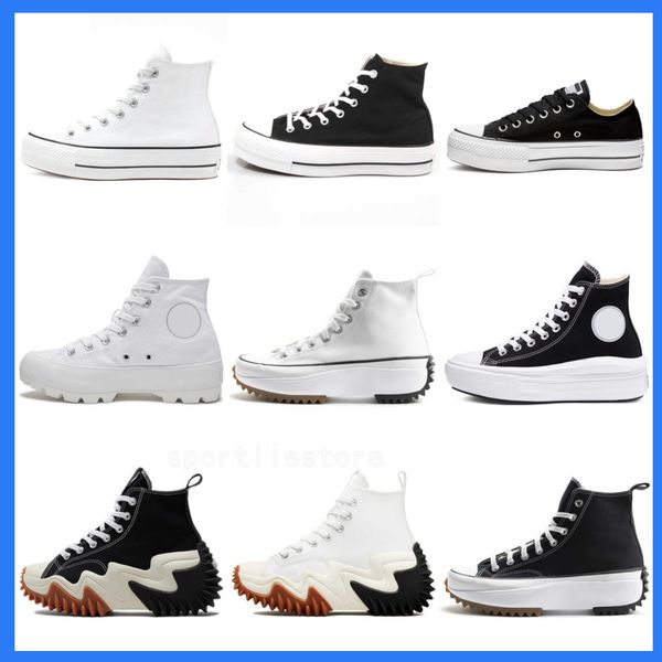 

classic skate shoes chuck canvas play jointly big eyes high dot heart women men fashion designer sneakers chaussures 36-44, Black