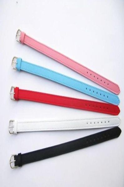 

whole 100pcs 8210mm genuine leather wristband bracelet fit for 8mm slide letters and charms5499220, Golden;silver