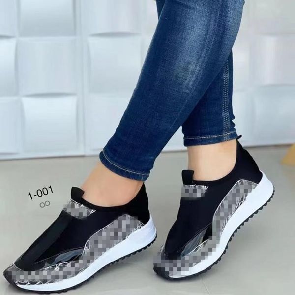 

women summer solid color lace up new large size new women039s sports women039s single shoes1065082, Black