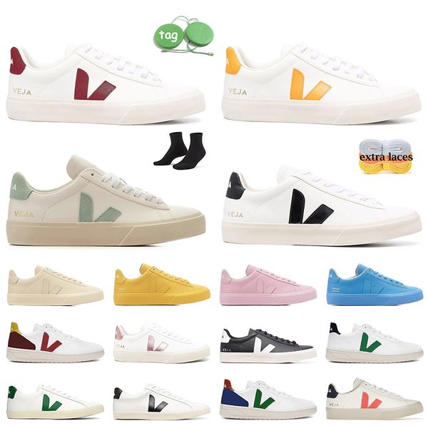

fashion designer veja womens shoes campo chromeleather esplar low flat casual trainers v- cwl white black green red loafers vintage platfo