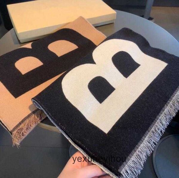 

long fashion scarves wraps women designer b 100% wool warm shawl imitation pashmina thickening two colors with tag s1, Blue;gray