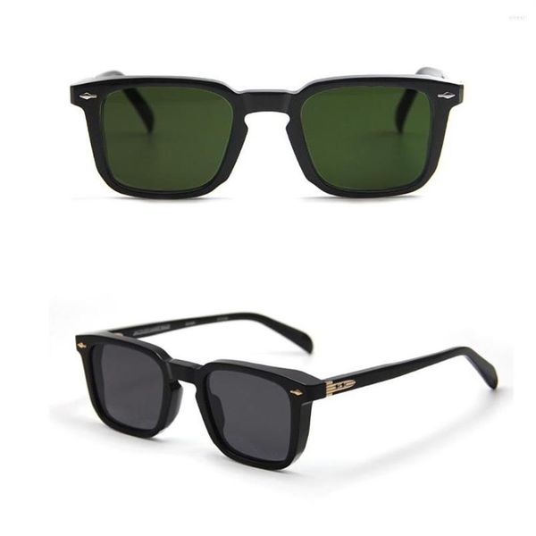 

sunglasses jacques retro vintage square acetate frame prudhon men marie women custom optical myopia color lens2327, White;black