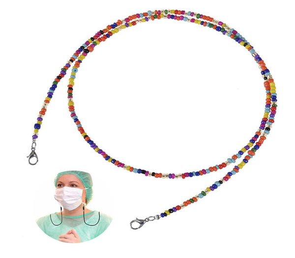 

mask antislip rope eyewear chains fashion accessories multifunction colorful hanging chain bead masks extension holder5341254, Silver