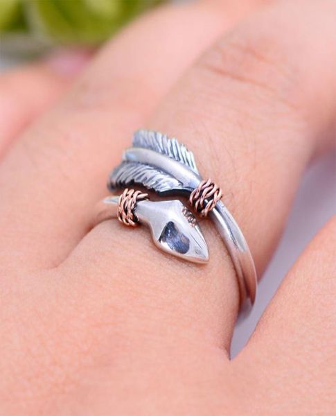 

classic cupid039s arrow love ring solid 925 sterling silver open ring for lover039 jewelry6020626