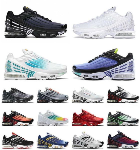 

2022 tuned 3 plus iii tn running shoes og mens women triple white obsidian aqua volt radiant red neon green outdoor tr6452484, Black