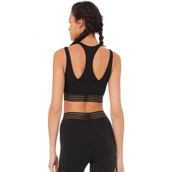 

yoga bra lu lu lemon women's t-shirt al clothes fitness running exercise vest two-piece strap underwear bra strap chest pad women runn
