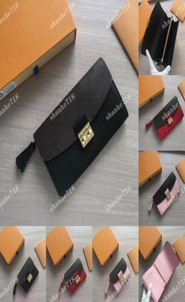 

vintage cowhide croisette tassel wallets josephine coin purse luxury designer emilie rosalie lady clutch bags men women id credit 6677602, Red;black